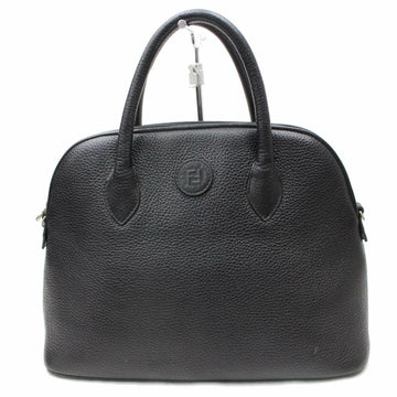Indistinguishable  Fendi Hand Bag Black Leather (SHC1-14357)