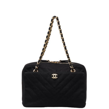 New 1:1 Rep Top Quality Chanel Coco Killing Chain Tote Bag Black Cotton  Chanel