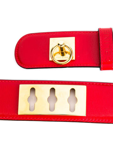 Celine New 1:1 Red Leather Belt