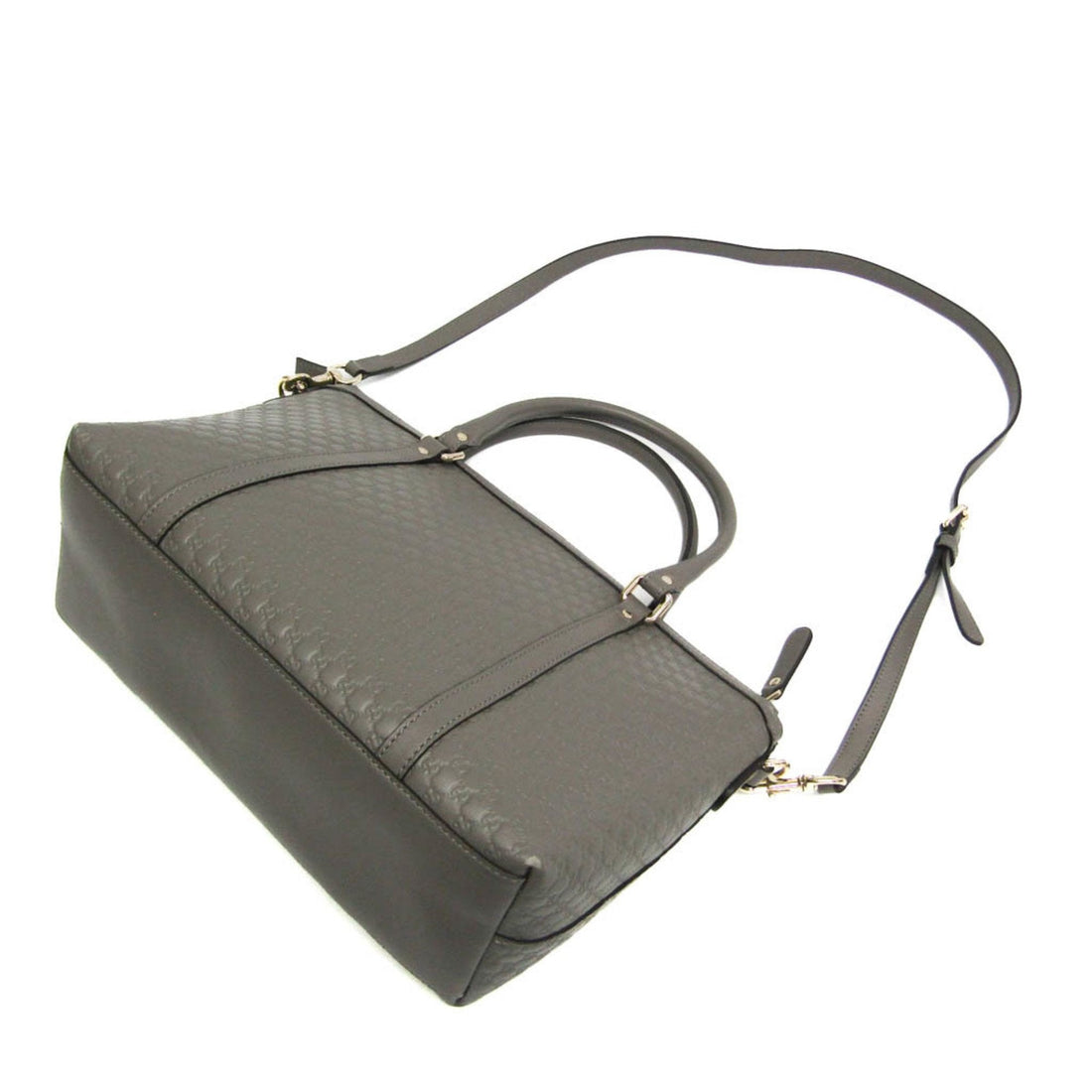 Gucci Micro Guccissima Grey Leather Handbag