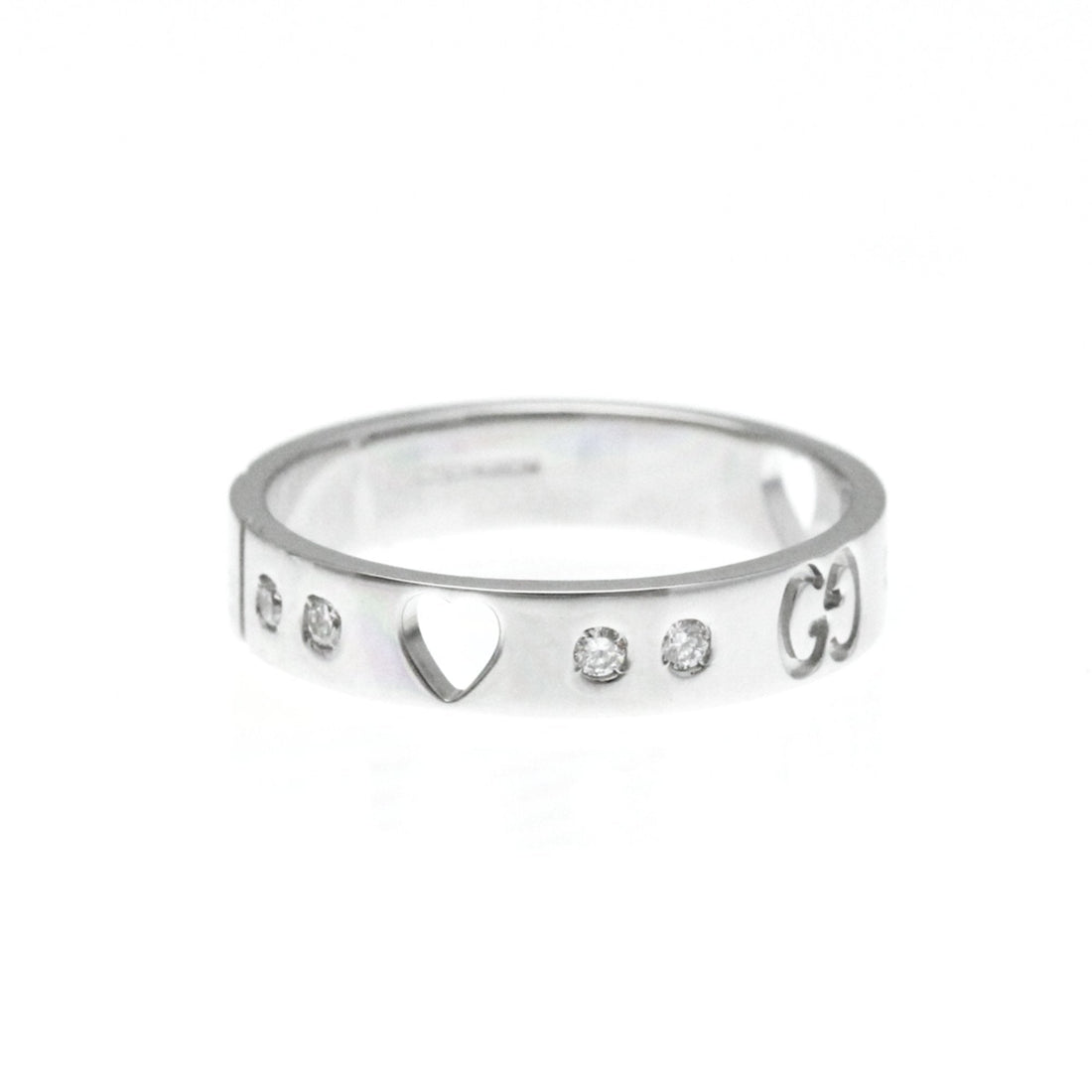 Gucci Icon Silver White Gold Ring Jewelry
