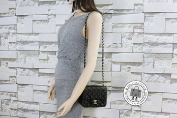 Top Quality Chanel A35200 Classic CC Black Lambskin Mini Shoulder Bags Gbhw
