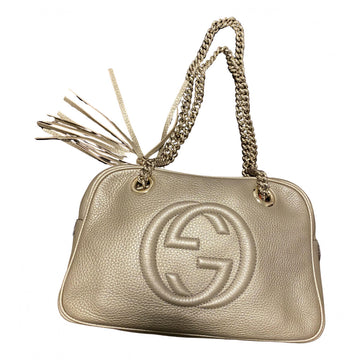 Gucci soho gold leather handbag