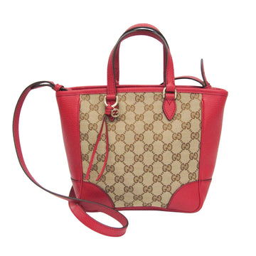 Gucci Gg Canvas Red Canvas Handbag