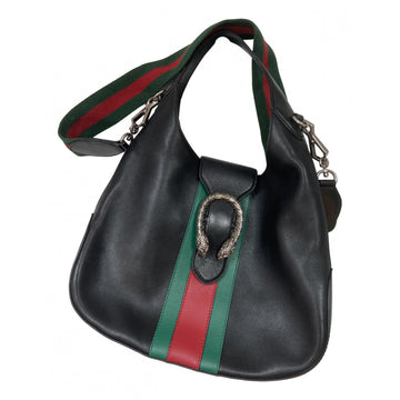 Gucci dionysus black leather handbag