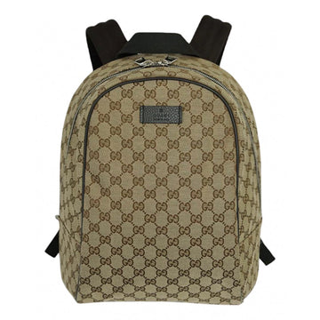 Gucci brown cloth backpacks
