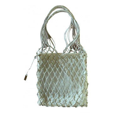 Gucci white leather handbag