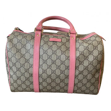 Gucci boston beige cloth handbag