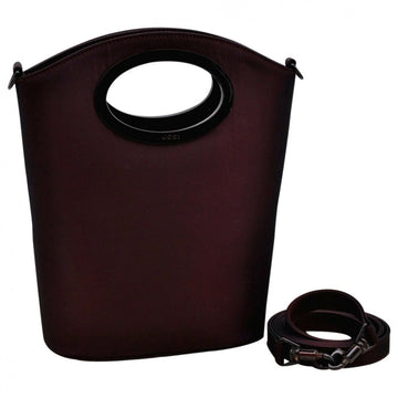 Gucci burgundy cloth handbag