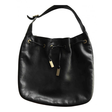 Gucci black leather handbag