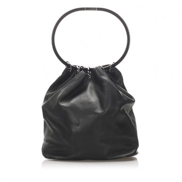 Gucci black leather handbag