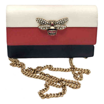 Gucci queen margaret red leather handbag