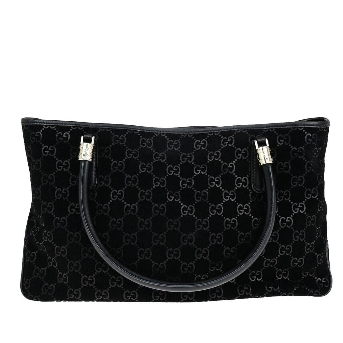 Gucci Sherry Black Suede Shopper Bag