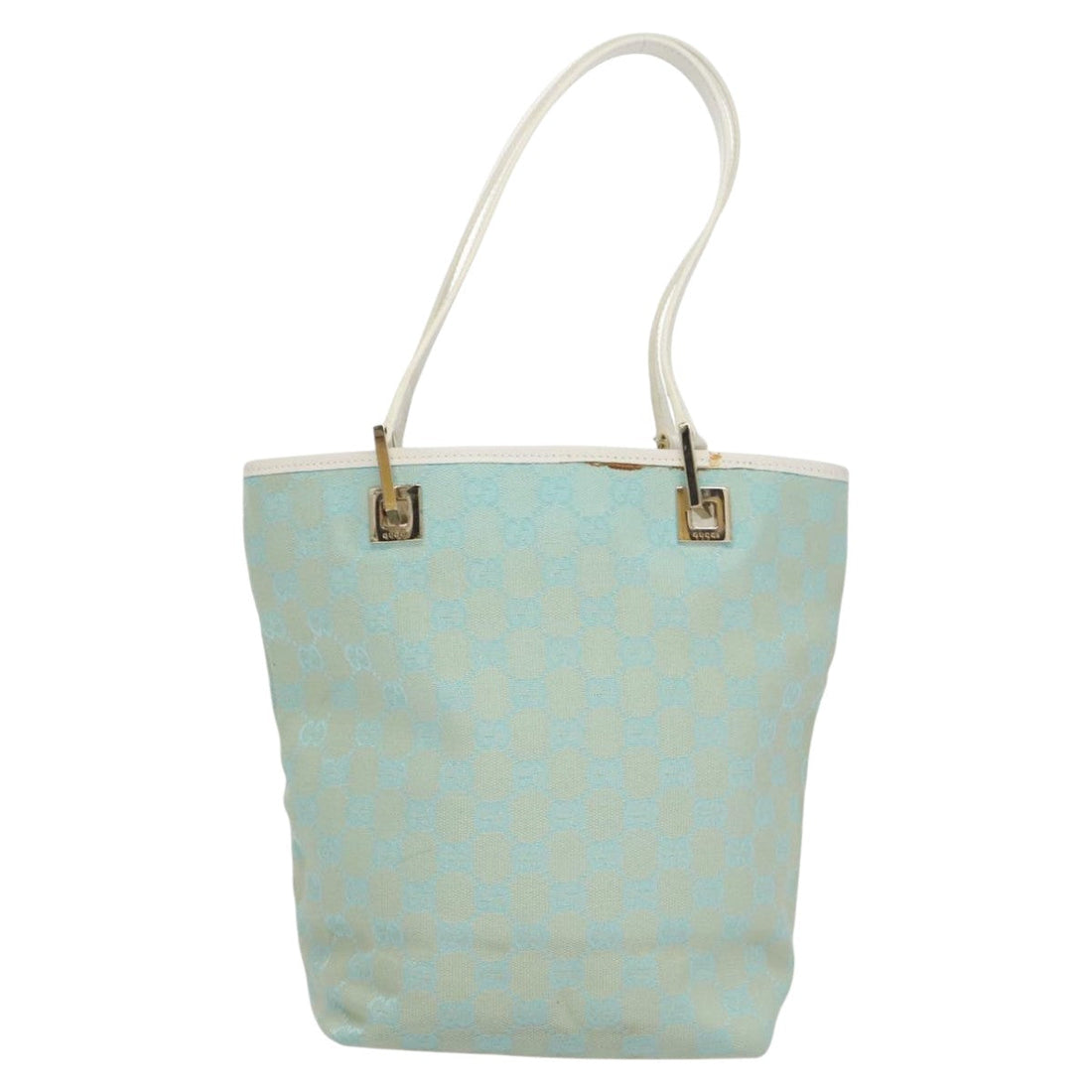 Gucci Blue Canvas Tote Bag
