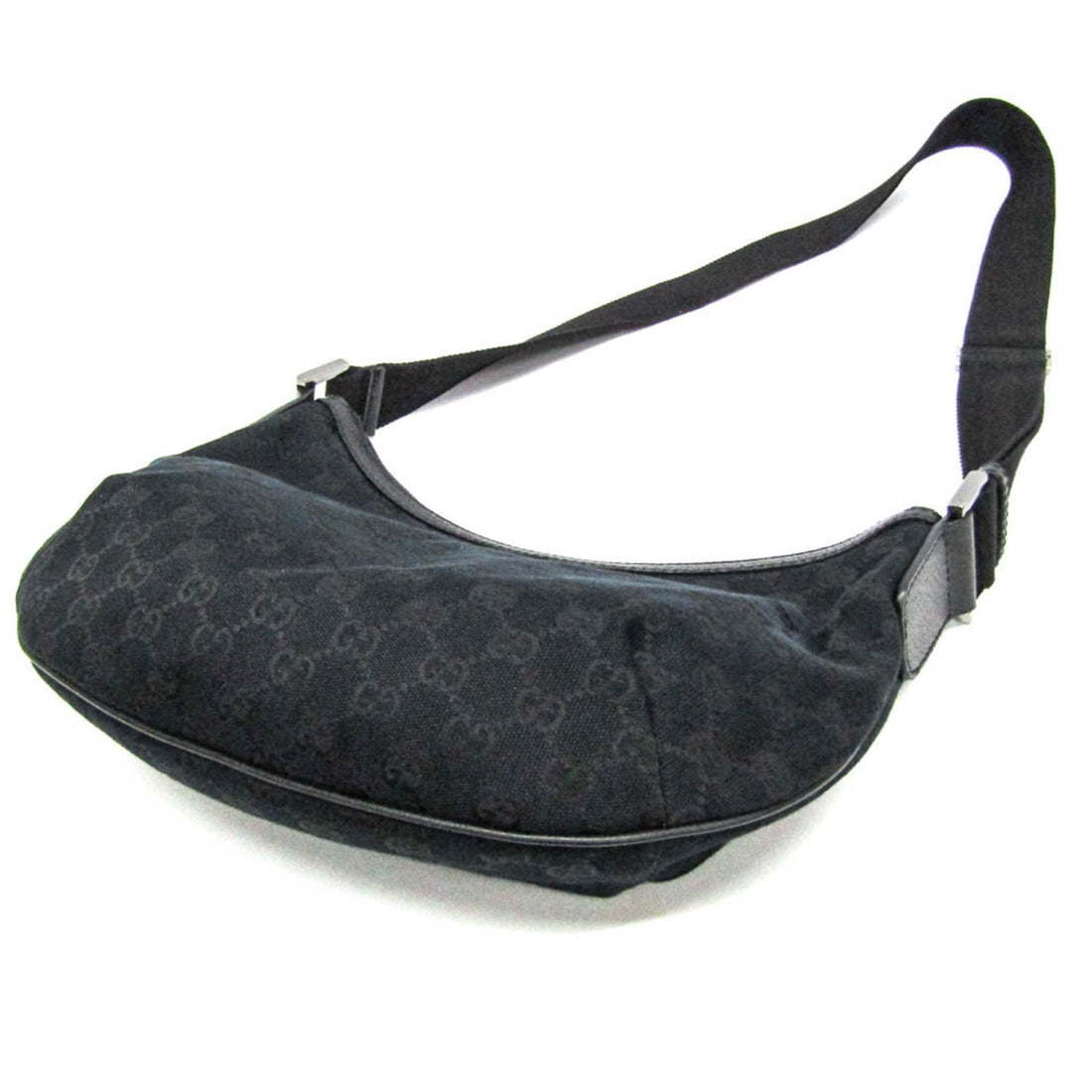 Gucci Black Canvas Shoulder Bag