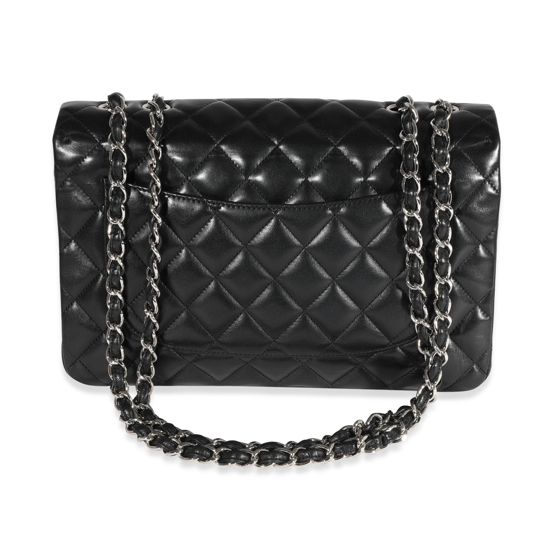 Top Quality Chanel Black Quilted Lambskin Jumbo Classic Single New Bag