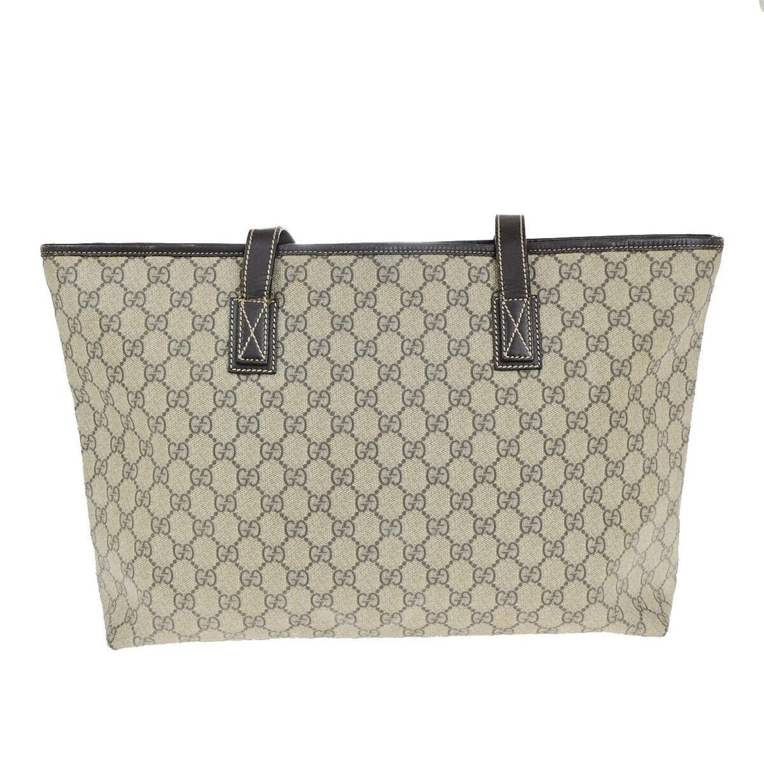 Gucci Cabas Beige Canvas Handbag