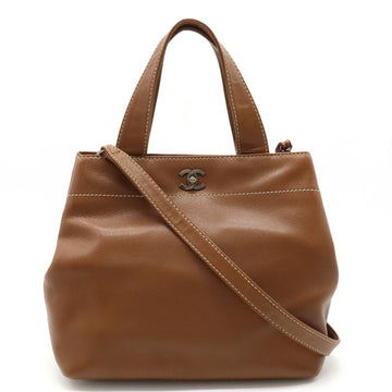 Top Quality Chanel Caviar Skin Tote Bag Brown