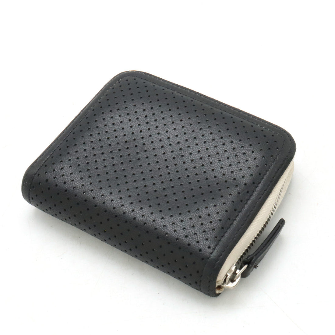 Top Quality Chanel Leather Card Case Black Ivory