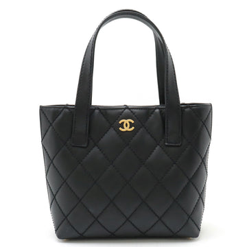 Top Quality Chanel Wild Stitch Leather Tote Bag Black