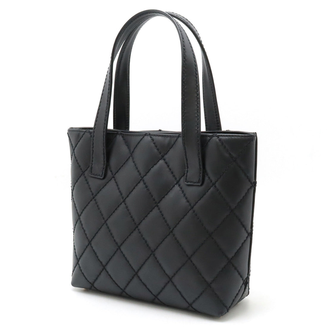 Top Quality Chanel Wild Stitch Leather Tote Bag Black