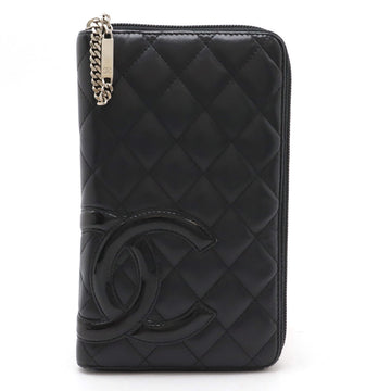 Top Quality Chanel Cambon Line Coco Mark Leather/Enamel Organizer Wallet A48660