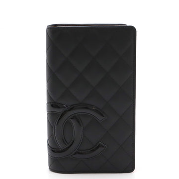 Top Quality Chanel Cambon Line Soft Calf/Enamel Long Wallet A26717