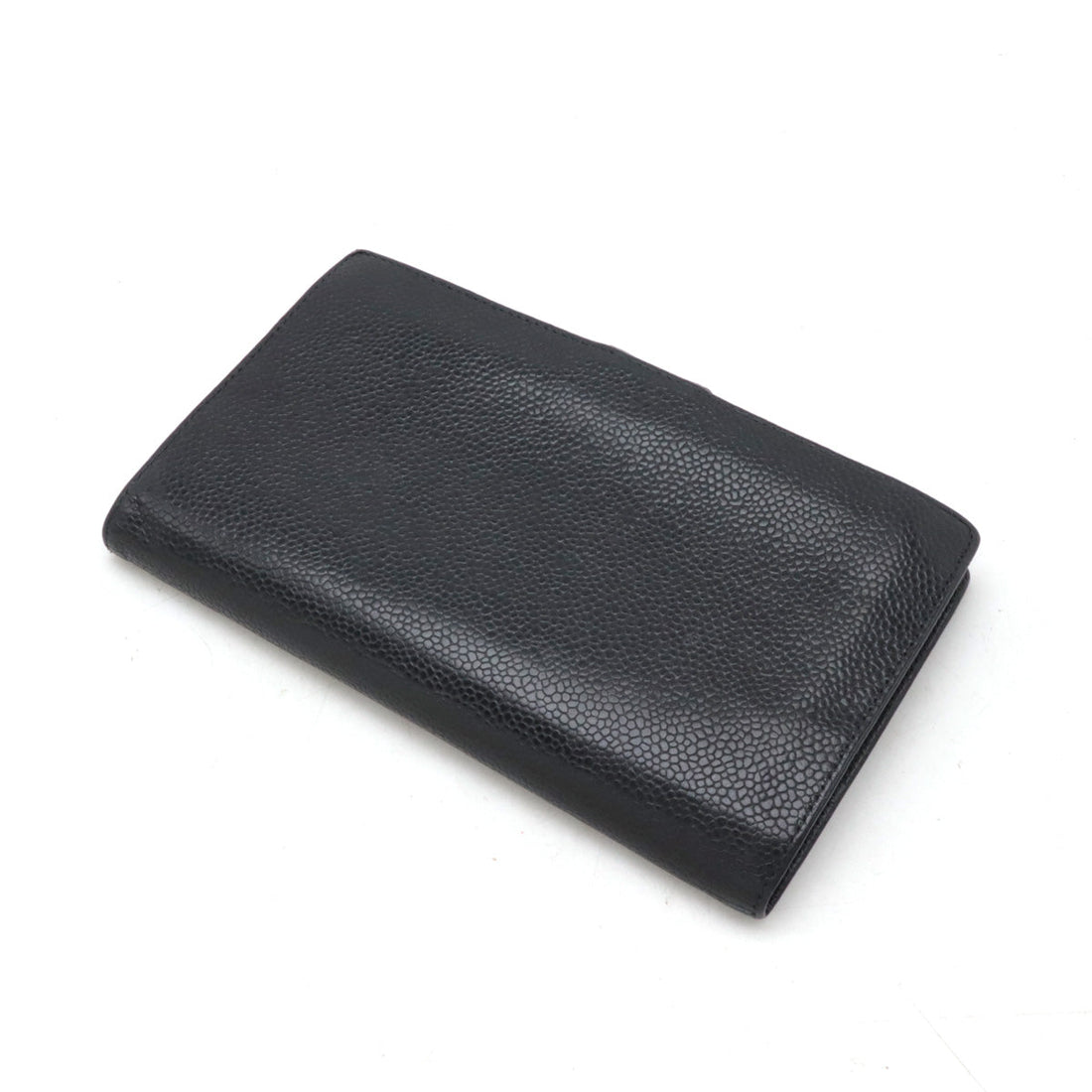 Top Quality Chanel Caviar Skin Coco Mark Long Wallet A13498