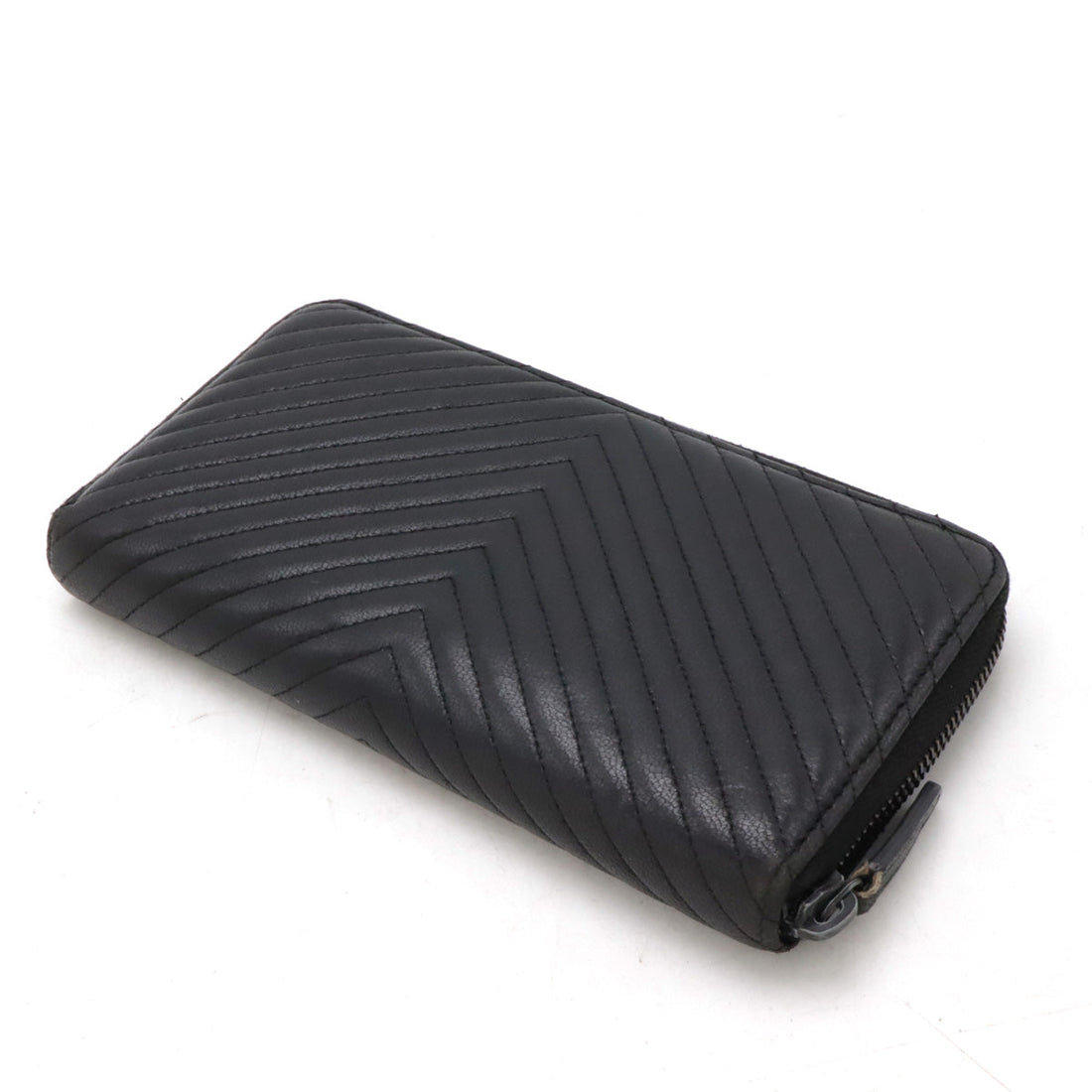 Top Quality Chanel Chevron V-Stitch Lambskin Leather Long Wallet