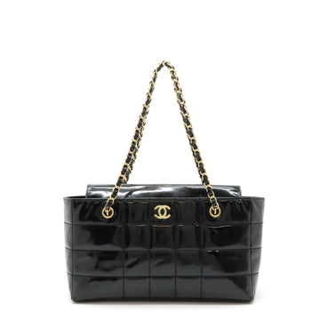 Top Quality Chanel Chocolate Bar Patent Tote Bag