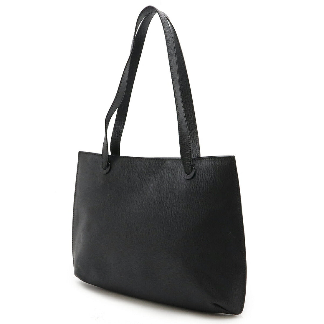 Top Quality Chanel Leather Logo Tote Bag Black