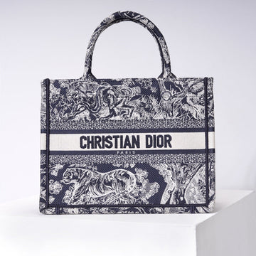 DIR1286 Book Tote tiger small MINI navy blue