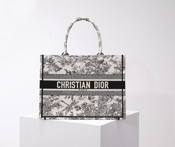 DIR1286 Book Tote tote bag grey Embroidery LOGO