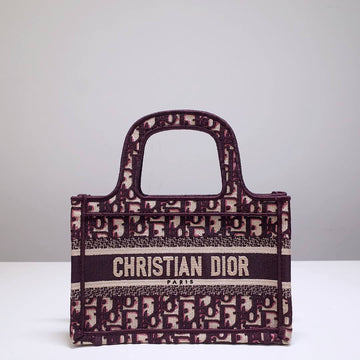 DIR1286 Book Tote rose mini 22.5CM Oblique pink purple