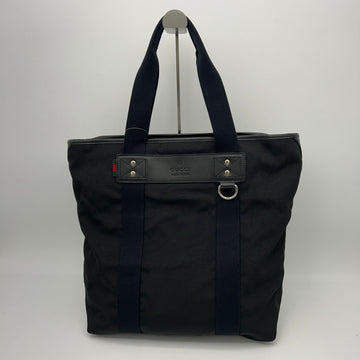 Gucci Canvas Tote Bag Black Leather Cloth Cloth gu5529cc