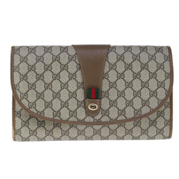 Gucci Sherry Beige Canvas Clutch Bag