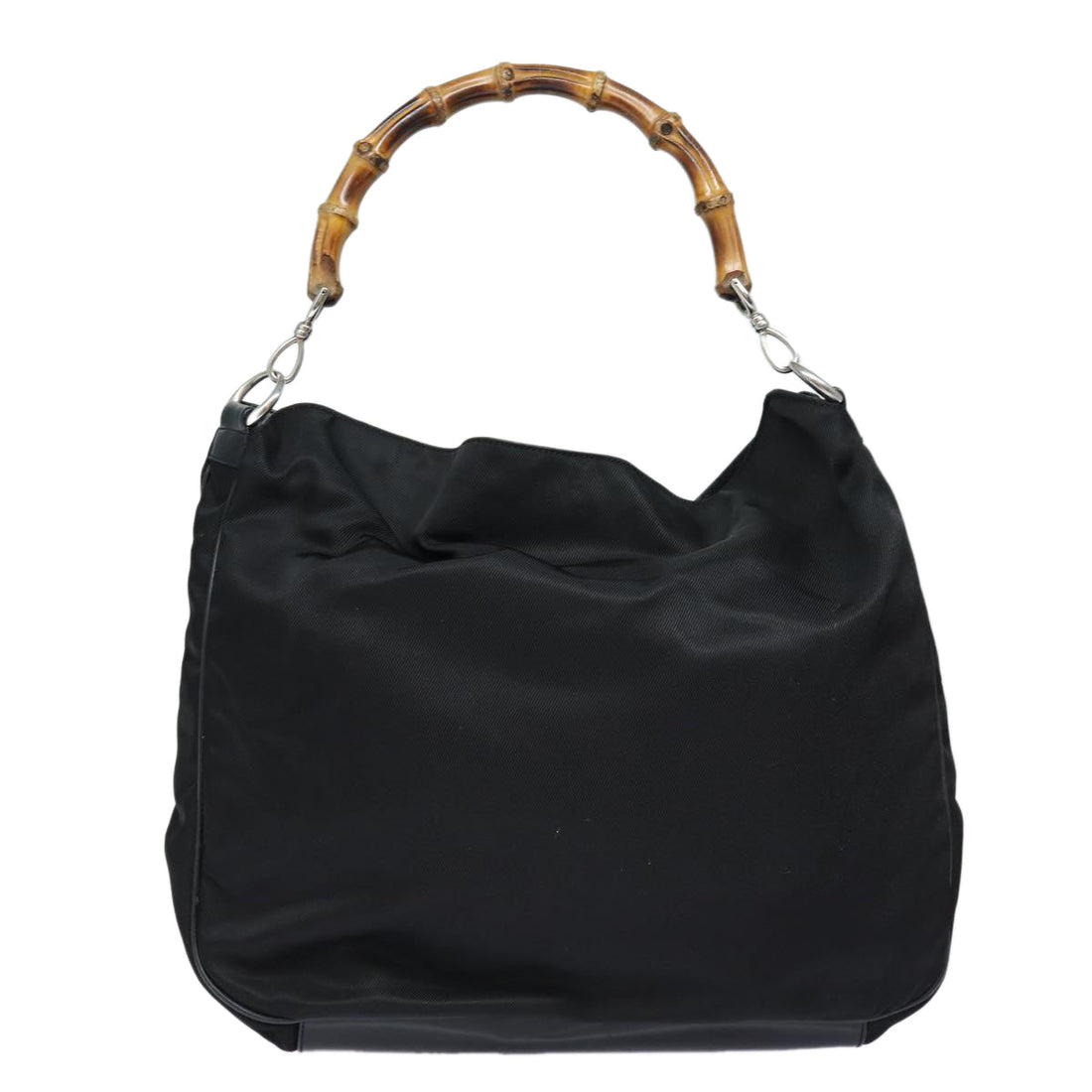 Gucci Bamboo Black Synthetic Shoulder Bag