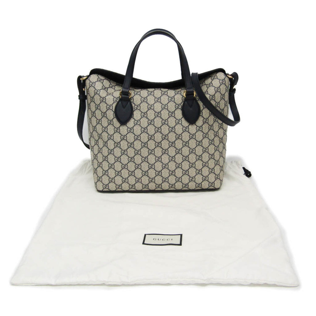 Gucci Supreme Gg Navy Canvas Tote Bag