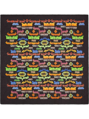 Gucci - Metal Mix print shawl - men - Silk/Modal - One Size - Black
