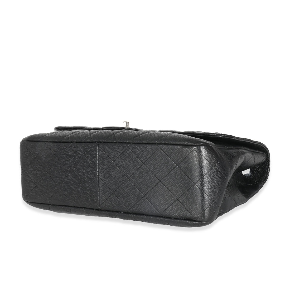 Top Quality Chanel Black Quilted Caviar Jumbo Classic Single New