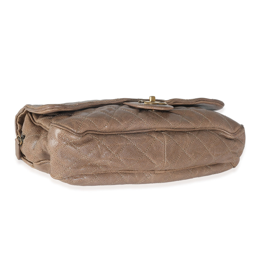 Top Quality Chanel Brown Quilted Glazed Caviar Large Shiva New Bag