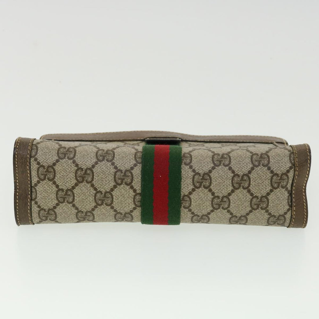 Gucci Ophidia Beige Canvas Clutch Bag