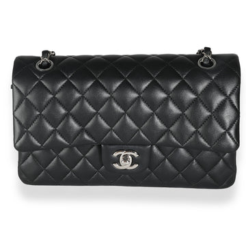 Top Quality Chanel Black Quilted Lambskin Medium Classic Double New Bag