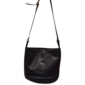 Gucci  Pursesdesigner Purses Black Textured Leather Satchel