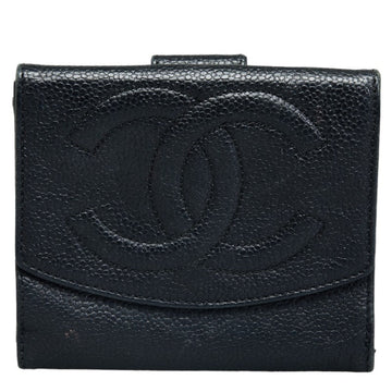 New 1:1 Rep Top Quality Chanel Coco Double Fed Wallet Compact Wallet Black Leather  Chanel