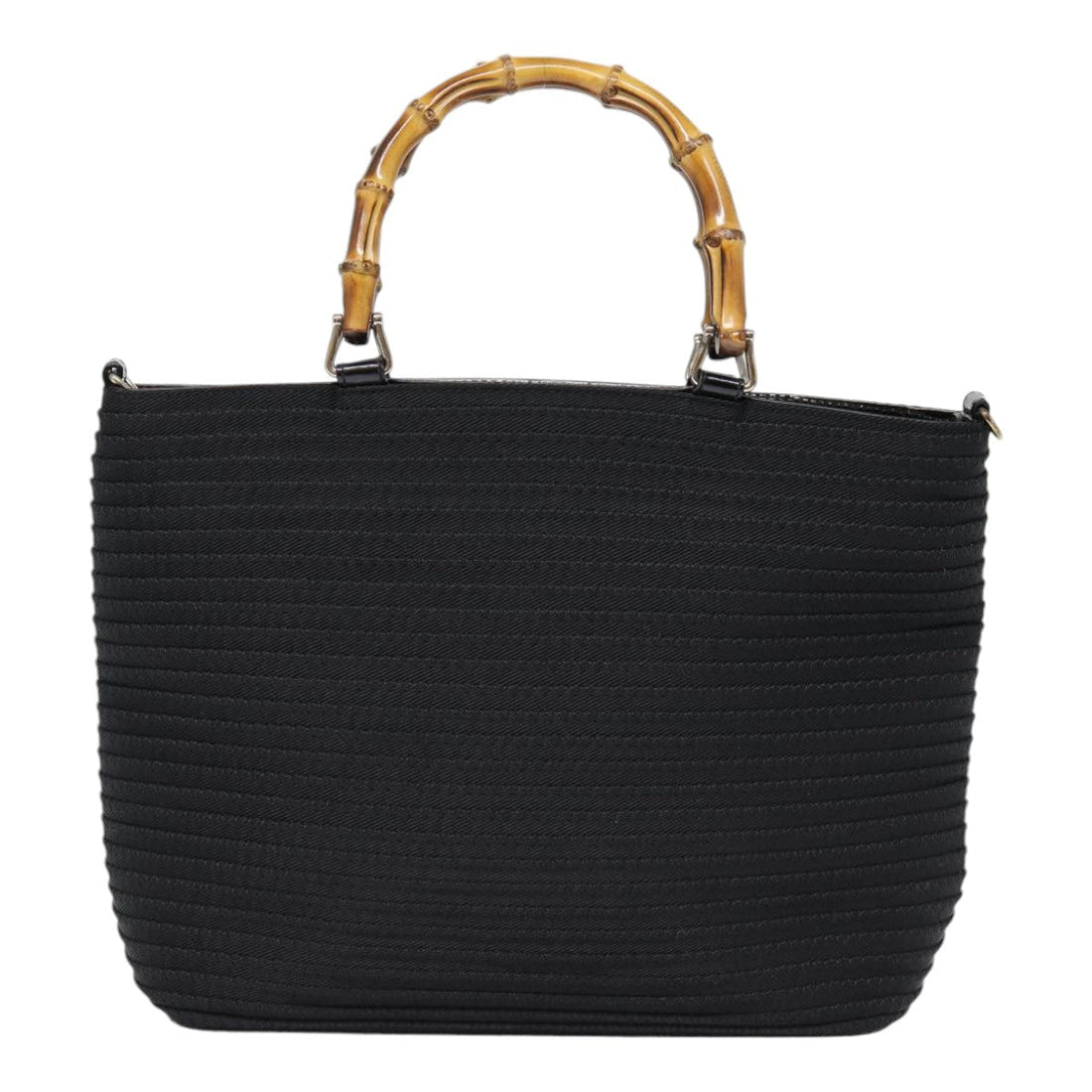 Gucci Bamboo Black Synthetic Handbag