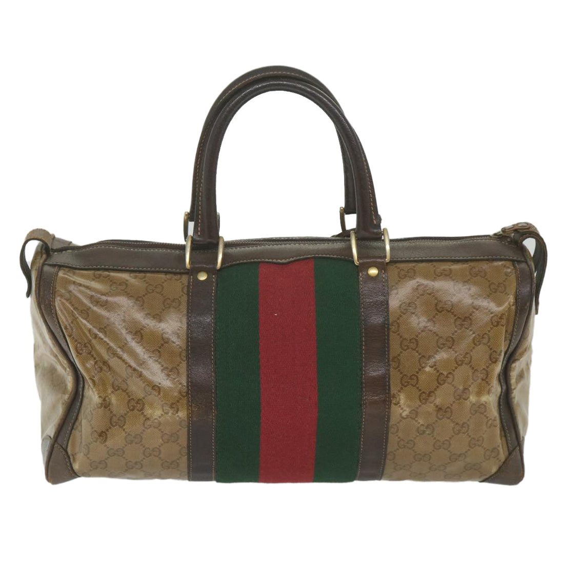 Gucci Beige Canvas Travel Bag