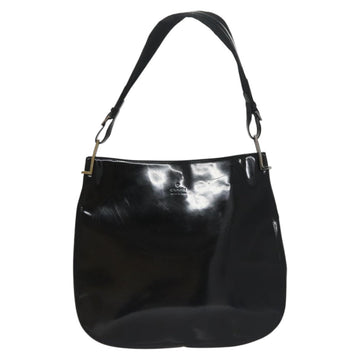 Gucci Black Patent Leather Shoulder Bag