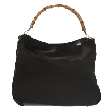 Gucci Bamboo Black Synthetic Handbag