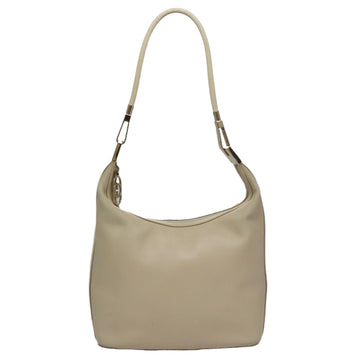 Gucci Hobo Beige Leather Shoulder Bag